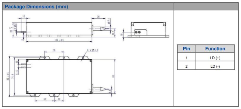 K793DN2RN-140.0W Multi-Single Emitter, 793nm, 140W High Power Fiber Coupled Diode Laser